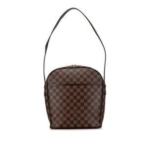 LOUIS VUITTON Authentic Brown Damier Leather Shoulder Bag